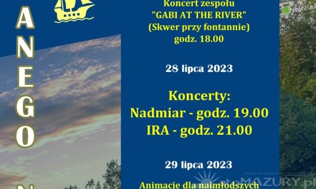 Dni Rucianego-Nidy 2023: Mazurskie święto pełne muzyki i atrakcji dla wszystkich